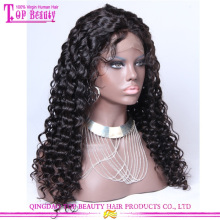 Stocks perruques pour poupées vierge brésilienne profondément humaine les cheveux bouclés perruques